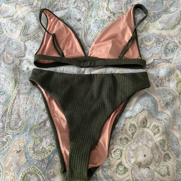 J. Crew textured plunge bikini (top & bottom) - Picture 5 of 5